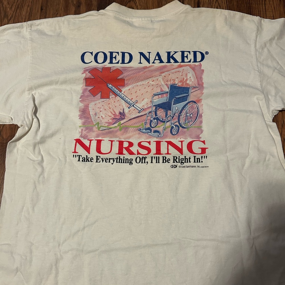 COED Naked Nursing Vintage T Shirt